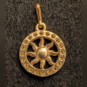 Alex and Ani Gold Sun Necklace Charm